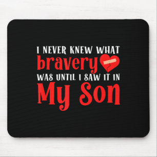 Mousepad Meu Filho Guerreiro da CHD Mãe Doença Cardíaca Con