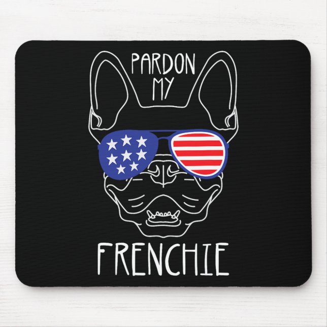 Mousepad Meu Frenchie - Cachorro Francês Divertido Bandeira (Frente)