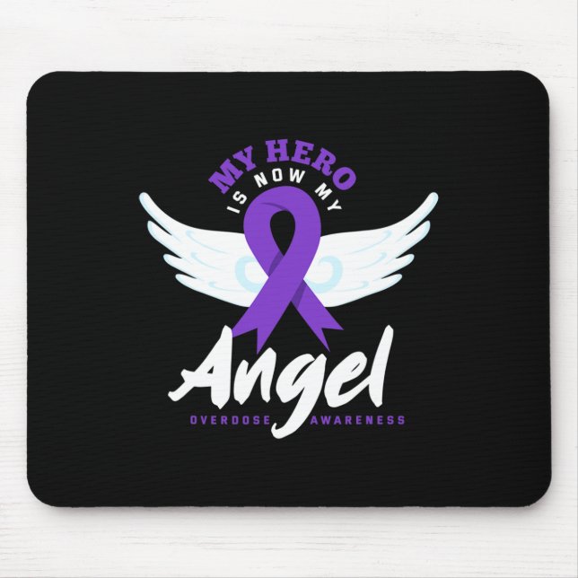 Mousepad Meu Herói Agora É Meu Anjo Acabar Com Sobredosagem (Frente)