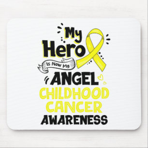 Mousepad Meu Herói Agora É Meu Anjo Conscientização do Cânc