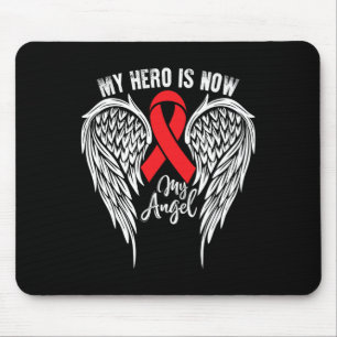 Mousepad Meu Herói - Anemia Célula Falsiforme Apoiador Ri