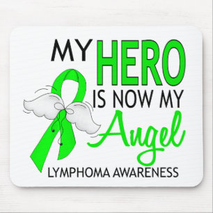 Mousepad Meu herói é meu linfoma do anjo