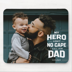 Mousepad Meu Herói Não Usa Cape Foto Personalizada Presente
