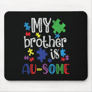 Mousepad Meu Irmão É Irmã Incrível Autismo Crianças Autismo