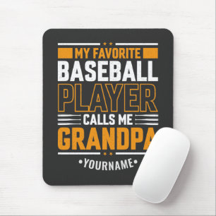 Mousepad Meu Jogador De Beisebol Favorito Me Chama De Avô