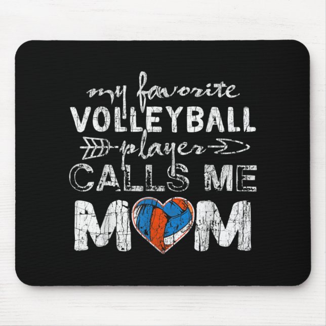 Mousepad Meu Jogador De Voleibol Favorito Me Chama Mãe Dive (Frente)