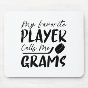 Mousepad Meu jogador favorito me chama de Grams Hockey Play