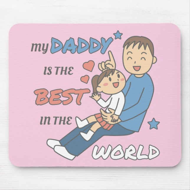 Mousepad Meu Pai É O Melhor Dia de os pais (Frente)