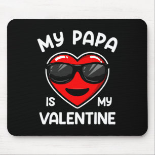 Mousepad Meu Papai É Meu Coração de Namorados Menino Menina