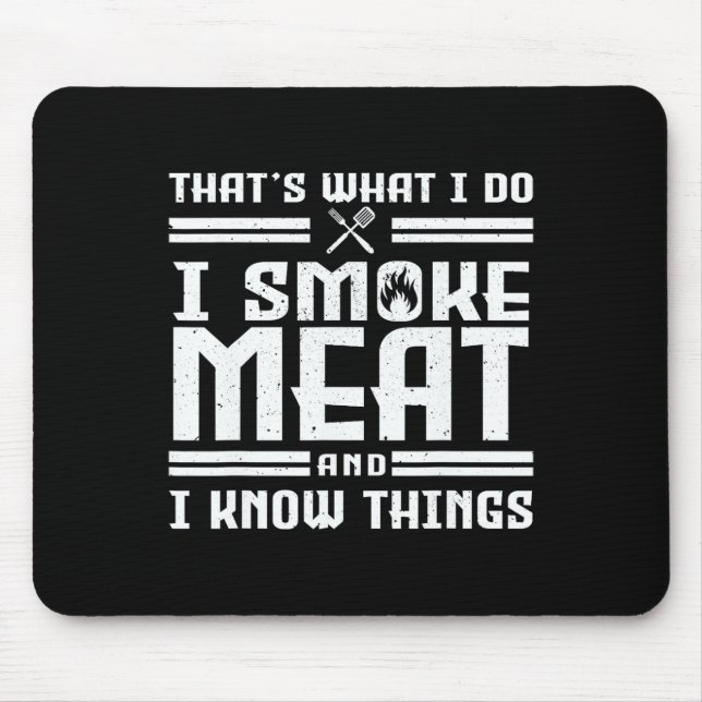 Mousepad Meu Pion Fumando Carne Para Perfeição (Frente)