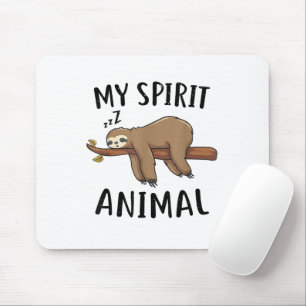 Mousepad Meu Presente Divertido de Preguiça Animal Espiritu
