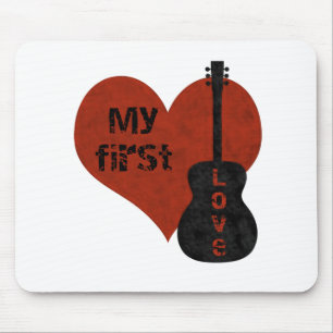 Mousepad Meu Primeiro Bloco De Violão De Amor