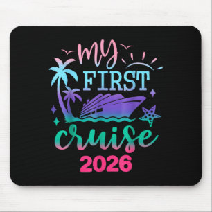 Mousepad Meu Primeiro Cruzeiro 2026 Viagem de Férias Famili