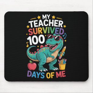 Mousepad Meu Professor Sobreviveu 100 Dias De Mim Aluno Din