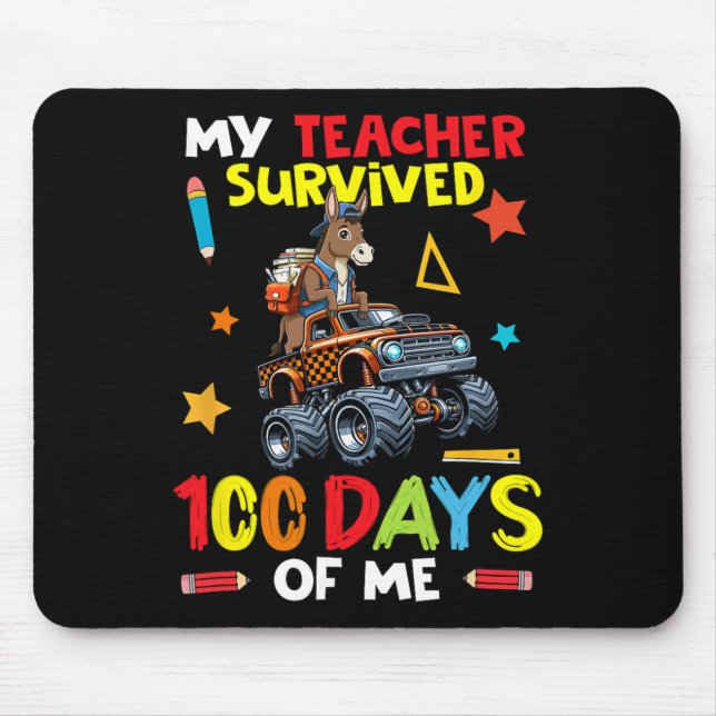 Mousepad Meu Professor Sobreviveu 100 Dias De Mim Mula Em M (Frente)