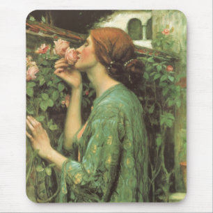 Mousepad Meu rosa doce, ou alma do rosa pelo Waterhouse