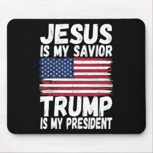 Mousepad Meu Salvador Trump É Meu Presente Republicano Pres