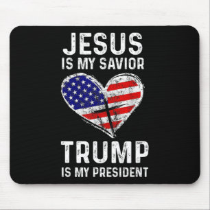 Mousepad Meu Salvador Trump É Meu Presidente 2