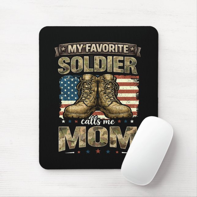Mousepad Meu soldado favorito me chama de mãe (Com mouse)