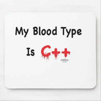 Mousepad Meu tipo de sangue é c++