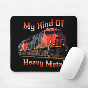 Mousepad Meu tipo de trem de locomotiva a diesel pesado    