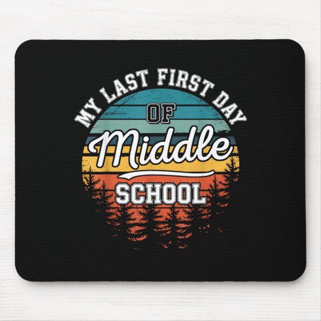 Mousepad Meu Último Primeiro Dia De Escola Secundária Diver (Frente)