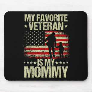 Mousepad Meu Veterano Favorito É Mymommy Bandeira Americana