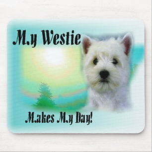 Mousepad Meu Westie Faz Meu Dia