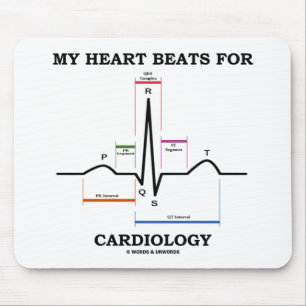 Mousepad Meus batimentos cardíacos para a cardiologia
