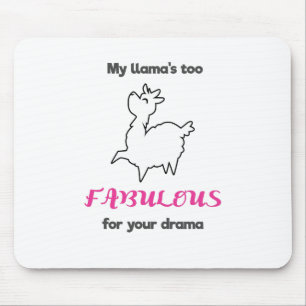 Mousepad Meus Lhamas Fabulosos Demais Para Seu Drama Llama