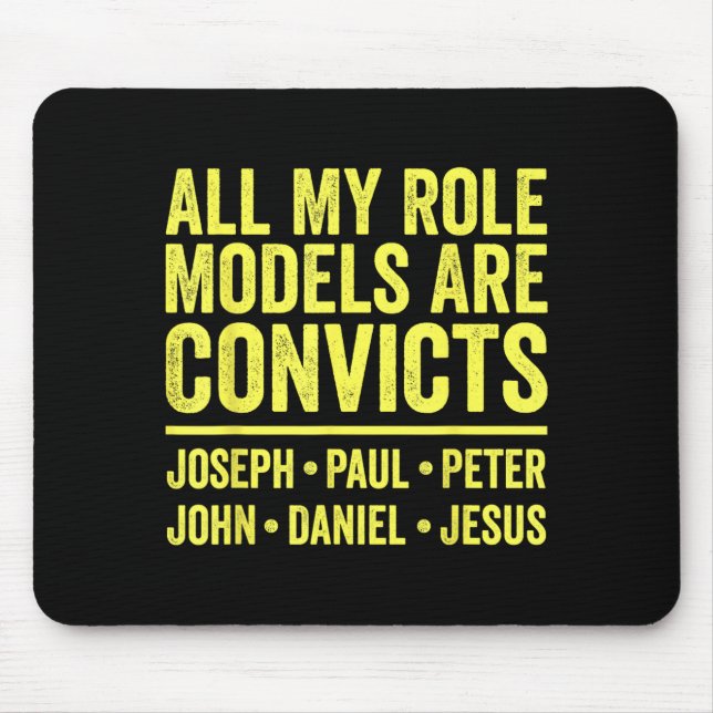 Mousepad Meus Modelos São Condenados Joseph Paul Peter John (Frente)
