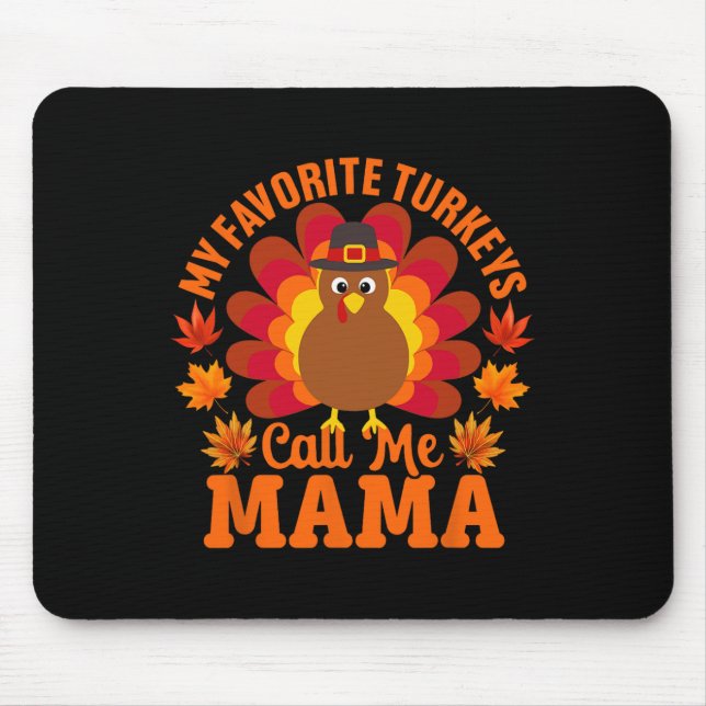 Mousepad Meus Perus Favoritos Me Chamam De Mama Engraçada (Frente)