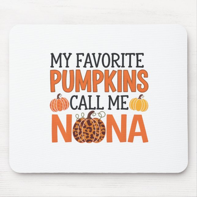 Mousepad Meus Pumpkins Favoritos Me Chamam De Nana Hallowee (Frente)