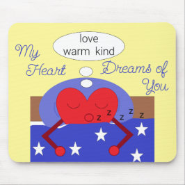 Mousepad Meus Sonhos Cardíacos de Você