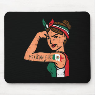 Mousepad Mexicana Mujer Rosie Riveter Cinco De Mayo Fie
