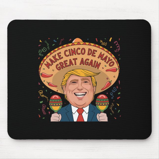 Mousepad Mexicano Torne Excelente Cinco De Mayo Novamente E (Frente)