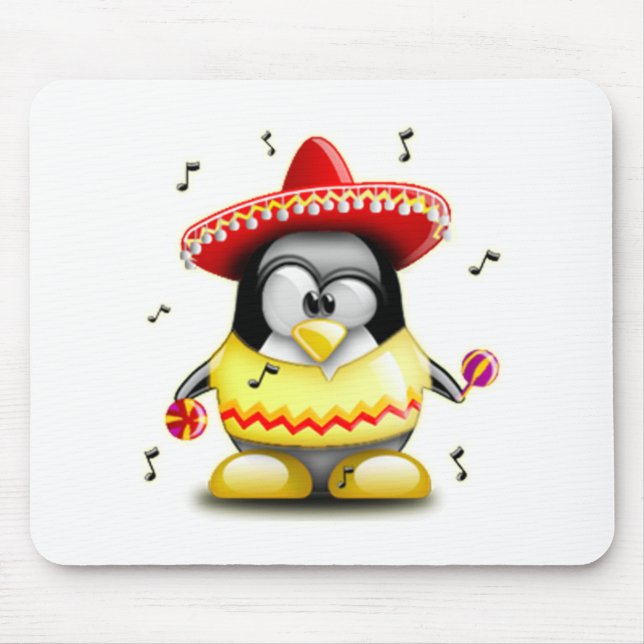 Mousepad Mexicano Tux (Frente)