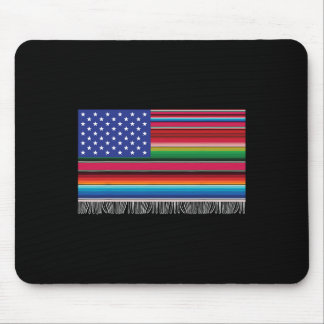Mousepad México Americano Bandeira Serape Cinco De Mayo Par