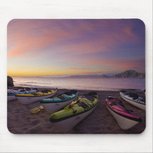 Mousepad México, Baja, Mar de Cortez. Caiaques marítimos e