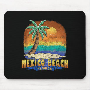 Mousepad Mexico Beach Flórida Vintage angustiou Souvenir
