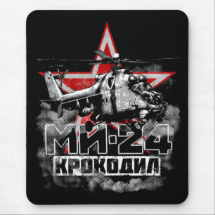 Mousepad Mi-24 helicóptero soviético