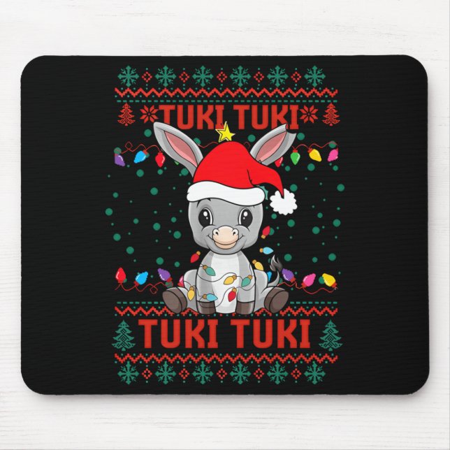 Mousepad Mi Burrito Sabanero Mexican Tuki Tuki Latino Xmas  (Frente)