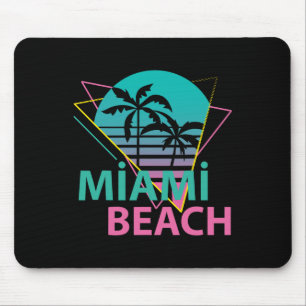 Mousepad Miami Beach Flórida Orgulhoso Floridiano Retro Pal