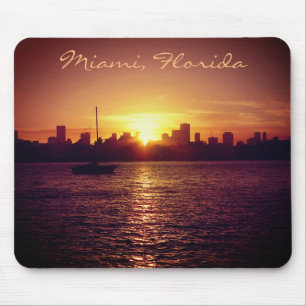 Mousepad Miami Skyline no Sunset