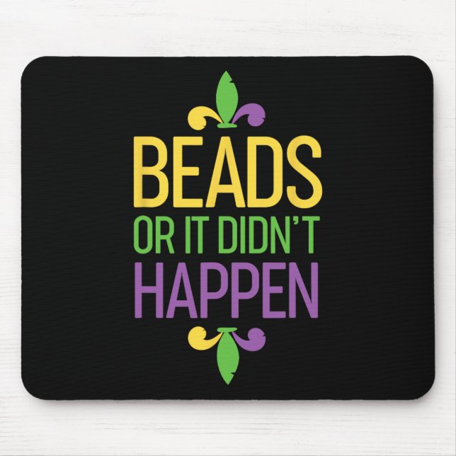 Mousepad Miçangas ou não aconteceu com o Presente de Camisa (Frente)