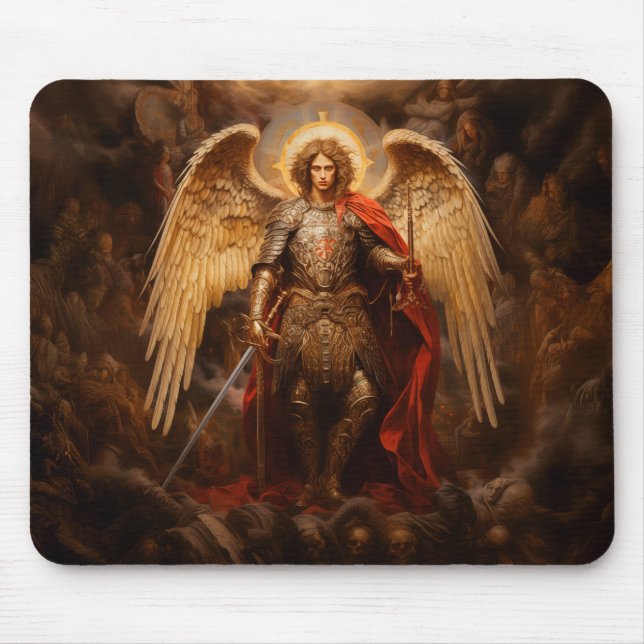 Mousepad Michael o Arcanjo, cristão #28 (Frente)