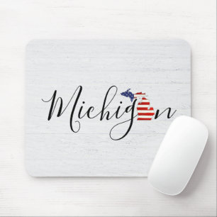Mousepad Michigan com Flag Graphic