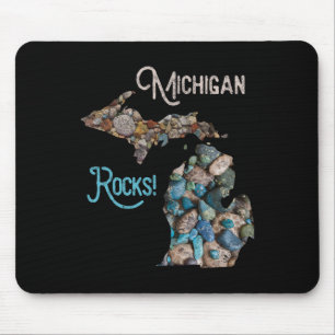 Mousepad Michigan Rocks Petoskey Stone caçando Tee Excelent