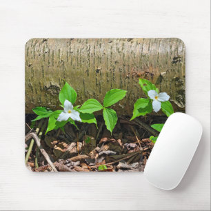Mousepad Michigan White Trilliums