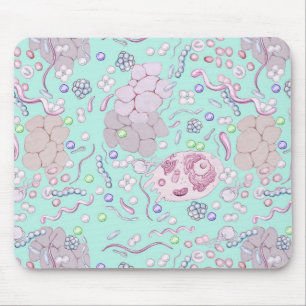 Mousepad Microbiologia no azul